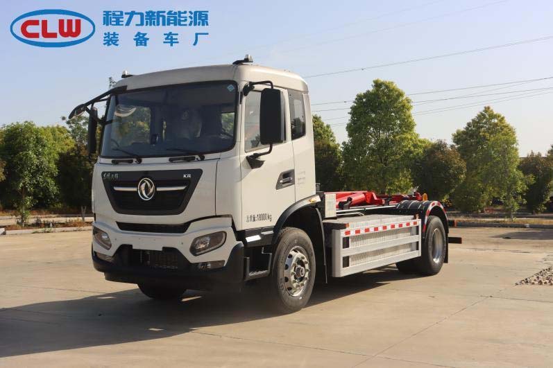 東風(fēng)天錦純電動(dòng) 車廂可卸式垃圾車圖片3